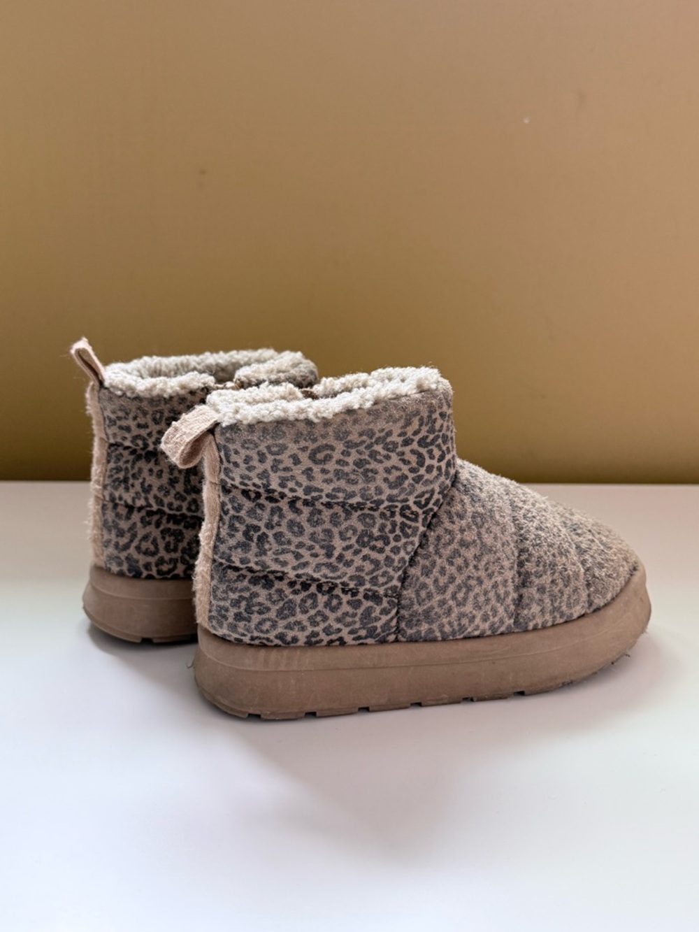 Zara Plush Lined Footwear - Beige